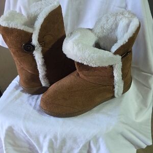 Boots Brown and White Women's Shoes